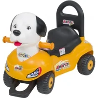 Unisex Sarı Pedalsız Köpek Kafalı Araba