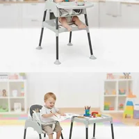 Baby Feeding 3in1 Çalışma Masalı Mama Sandalyesi Pandalı