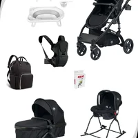 Yenidoğan Travel Sistem Bebek Arabalı ve Anakucağı Aparatlı  Çeyiz Seti 10 Parça