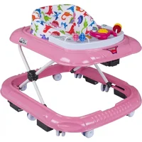 Pembe Dido Stoplu Bebek Yürüteç