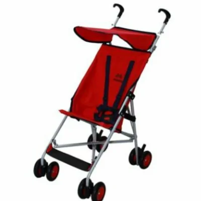 3020 Eko Bebek Arabası Slim Baston Bebek Arabası Kırmızı - Resim 1
