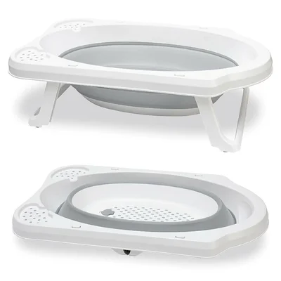 Hobby Life Katlanır Çocuk Küveti  Kova Maşrapa Seti Gri - Resim 5