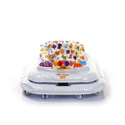 Kikkoro Speedy Tekerlekli Bebek Yürüteci Beyaz / - Resim 2