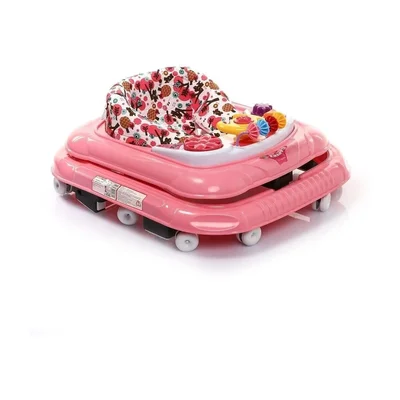 Kikkoro Speedy Tekerlekli Bebek Yürüteci Pembe / - Resim 3