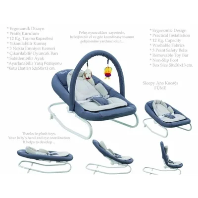 Pasha Baby Sleepy Anakucağı, Ev Tipi Anakucağı, Puset, Park Yatak, Sepet Beşik, Salıncak - Resim 2
