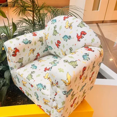 Dinazor Desenli Beyaz Çocuk Koltuğu - Resim 3