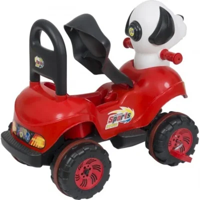 Enhoş Pedallı Yatay Direksiyonlu Atv Büyük Köpekli Çocuk Arabası - Resim 3