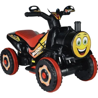 Müzikli Ve Led Işıklı Akülü Atv 6v Buddy Siyah - Resim 1