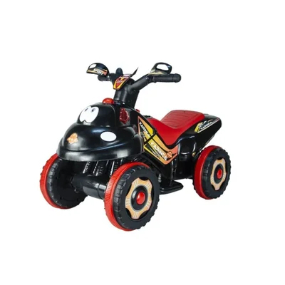 Müzikli Ve Led Işıklı Akülü Atv 6v Karınca Siyah - Resim 1