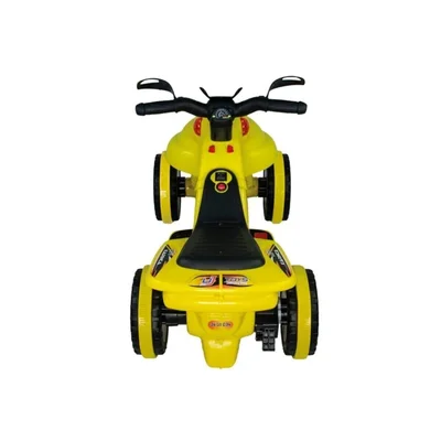 Müzikli Ve Led Işıklı Akülü Atv 6v Karınca Sarı - Resim 2