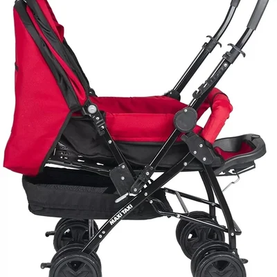 2 Way Çift Yönlü Bebek Arabası / Kırmızı - Resim 2