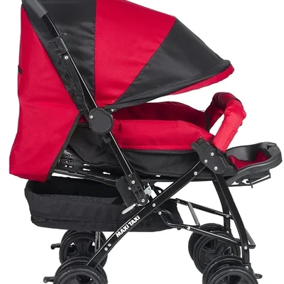 2 Way Çift Yönlü Bebek Arabası / Kırmızı - Resim 3