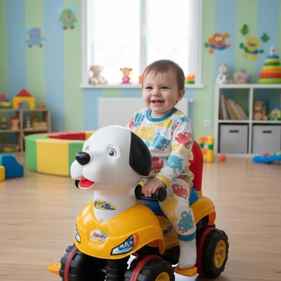 Enhoş Pedallı Köpek Araba - Resim 1