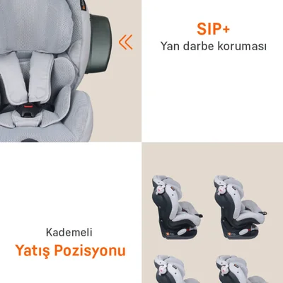 Izi Comfort X3 Anthracite Mesh Çocuk Oto Koltuğu 9-18 Kg - Resim 6