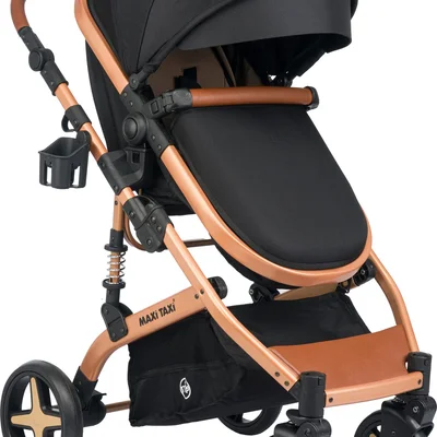 Fast Pro Travel Sistem Bebek Arabası - Gold Black - Resim 1
