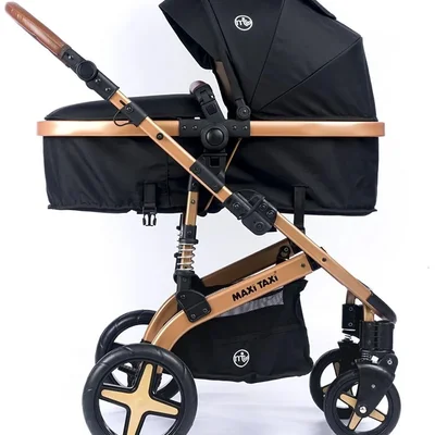 Fast Pro Travel Sistem Bebek Arabası - Gold Black - Resim 5