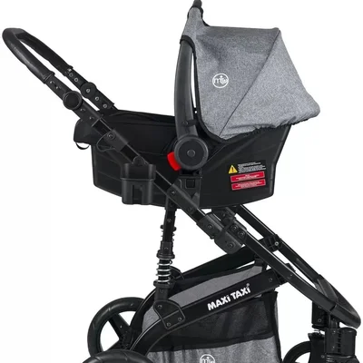 Fast Pro Alüminyum Travel Sistem Bebek Arabası - Cotton Grey - Resim 3