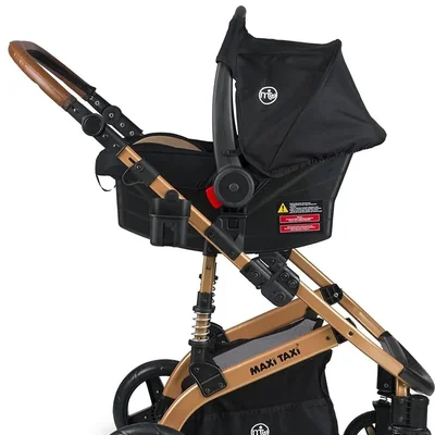 Fast Pro Alüminyum Travel Sistem Bebek Arabası - Gold - Resim 6