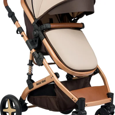 Fast Pro Alüminyum Travel Sistem Bebek Arabası - Kahve - Resim 2