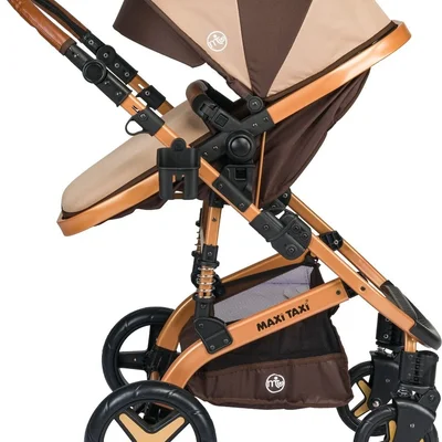 Fast Pro Alüminyum Travel Sistem Bebek Arabası - Kahve - Resim 5