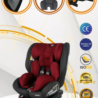 Safe Travel 360 Dönebilen Isofix Oto Koltuğu Kırmızı-gri - Resim 1