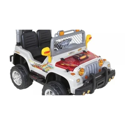 Akülü Çocuk Arabası Aliş 504k Kumandalı Mega Jeep 2 Kişilik Siyah - Resim 2