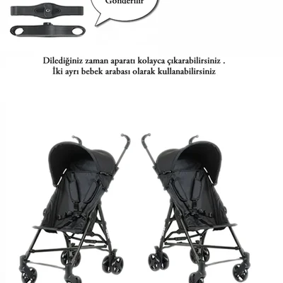 Cosmos Twin İkiz Baston Bebek Arabası - Resim 3