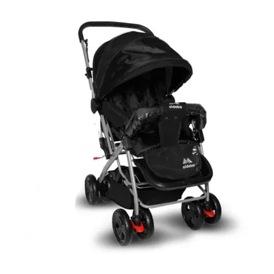 8028 Çift Yönlü Bebek Arabası Siyah - Resim 1