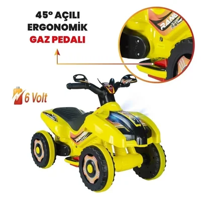 Kumandalı Akülü Araba 6 Volt 2-4 Yaş - Resim 2