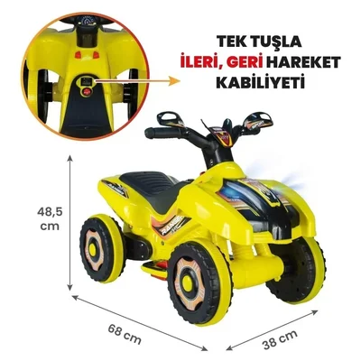 Kumandalı Akülü Araba 6 Volt 2-4 Yaş - Resim 3