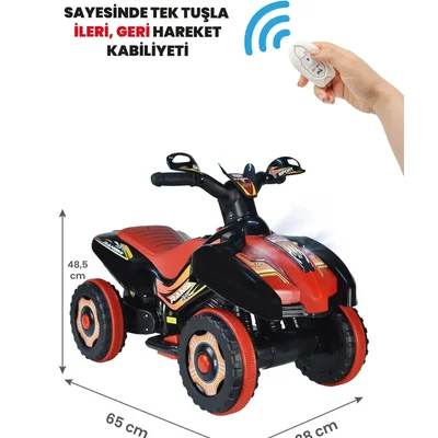 Kumandalı Akülü Araba 6 Volt 2-4 Yaş - Resim 1
