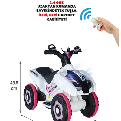 Kumandalı Akülü Araba 6 Volt 2-4 Yaş - Resim 1