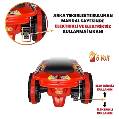 Kumandalı Akülü Araba 6 Volt 2-4 Yaş - Resim 6