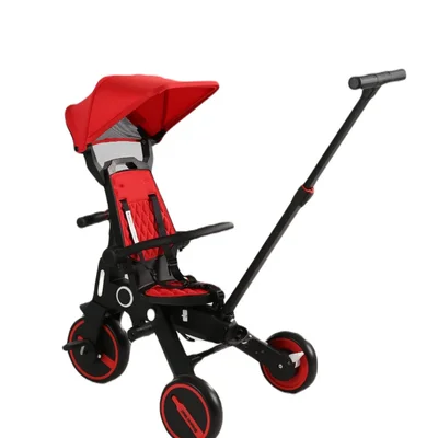 Easy Trike Ebeveyn Kontrollü Bisiklet Kırmızı - Resim 6