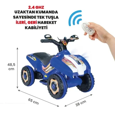 Kumandalı Akülü Araba 6 Volt 2-4 Yaş - Resim 1