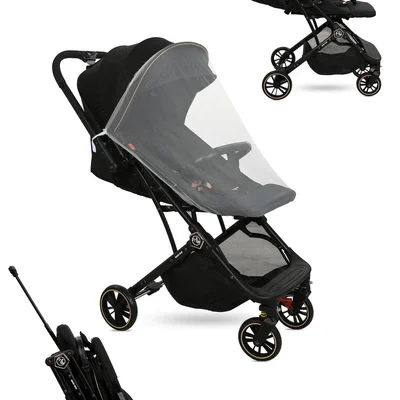 Kokpit Çift Yönlü Kabin Boy Bebek Arabası-siyah - Resim 1