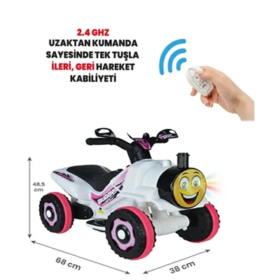 Thomas Kumandalı Akülü Tren Atv 2-4 Yaş Çocuklar Için - Resim 2