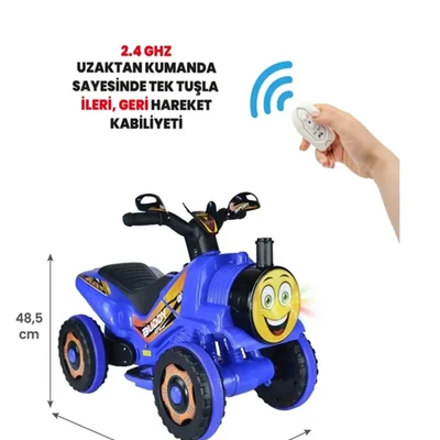 Thomas Kumandalı Akülü Tren Atv 2-4 Yaş Çocuklar Için - Resim 2