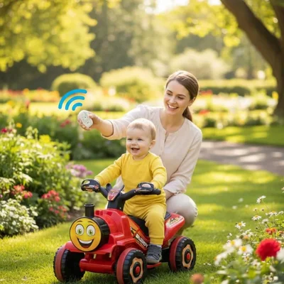 Thomas Kumandalı Akülü Tren Atv 2-4 Yaş Çocuklar Için - Resim 1