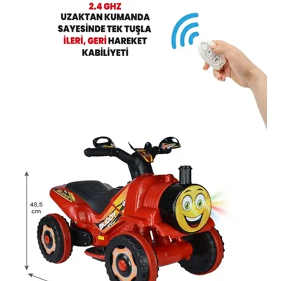 Thomas Kumandalı Akülü Tren Atv 2-4 Yaş Çocuklar Için - Resim 2