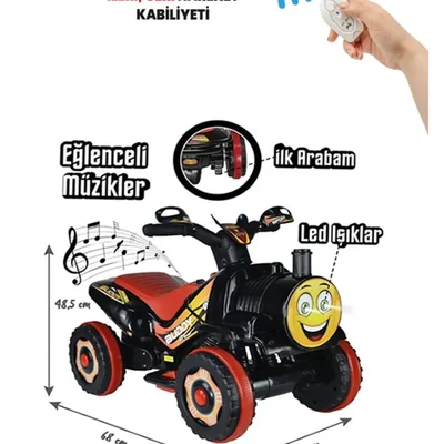 Thomas Kumandalı Akülü Tren Atv 2-4 Yaş Çocuklar Için - Resim 2