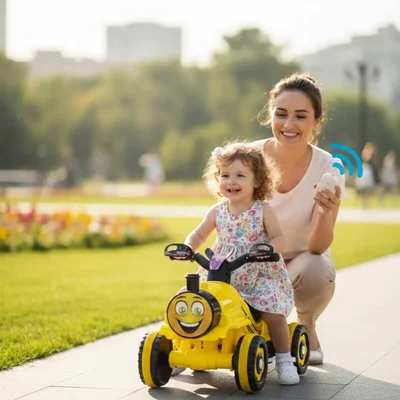 Thomas Kumandalı Akülü Tren Atv 2-4 Yaş Çocuklar Için - Resim 1