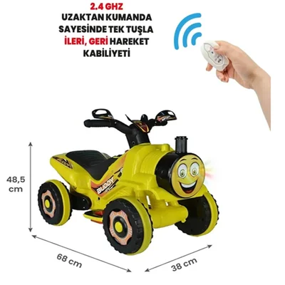 Thomas Kumandalı Akülü Tren Atv 2-4 Yaş Çocuklar Için - Resim 2