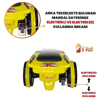 Thomas Kumandalı Akülü Tren Atv 2-4 Yaş Çocuklar Için - Resim 4