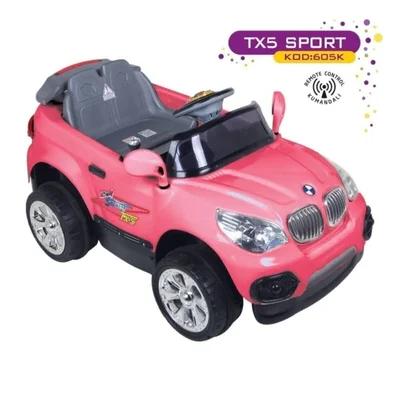 Öykü Bebek Dünyası Akülü Araba Bmw 12v Pembe - Resim 1