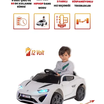 Jagor Akülü Araba 12v-beyaz - Resim 5