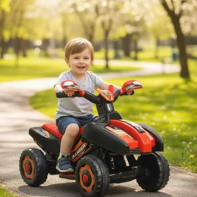 Led Işıklı Müzikli Akülü Araba atv Akülü Motor 2-4 yaş - Resim 1