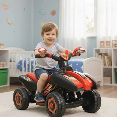 Led Işıklı Müzikli Akülü Araba atv Akülü Motor 2-4 yaş - Resim 2