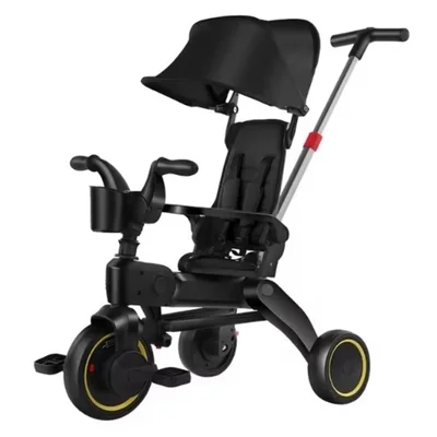 Trike Plus F3 Ebeveyn Kontrollü Katlanabilir Bisiklet Siyah - Resim 2