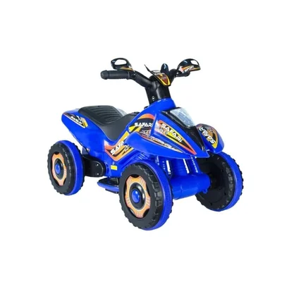 60004 Ujtoys Uzaktan Kumandalı Akülü Atv 6v Safari-mavi - Resim 1